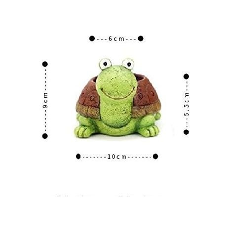 Niedliche Sukkulenten-pflanztöpfe In Tierform, Vasen-blumentöpfe, Behälter, Dekorations-pflanztöpfe, Mini-büroornament (schildkröte)