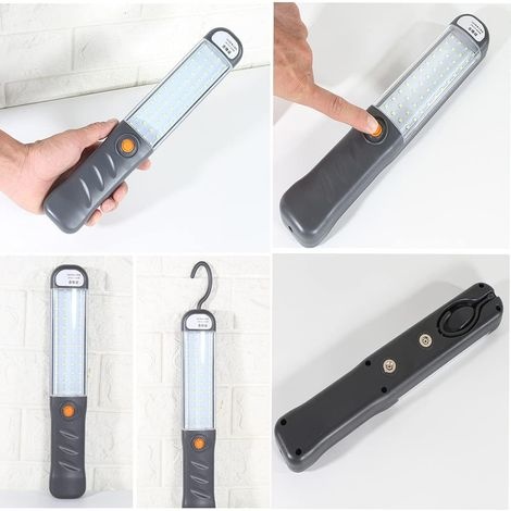 Led-arbeitsleuchte, Wiederaufladbare Arbeitsleuchte Mit 3 Magnetischen Modi, Led-taschenlampe/inspektionsleuchte Für Kfz-reparaturen, Haus Und Garten