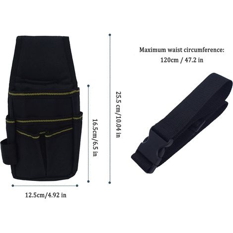 Werkzeuggürteltasche, Multifunktionale, Wasserdichte Oxford-werkzeugtasche Mit Verstellbarem Gürtel Für Elektriker, Klempner, Bauarbeiter Und Schreiner (900d), 1 Stück