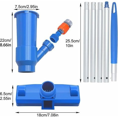 Poolreiniger, Mini-jet-poolreiniger, Reinigungsset Für Aufstellpools, Tragbarer Poolreiniger Für Blätter, Schmutz Und Sand