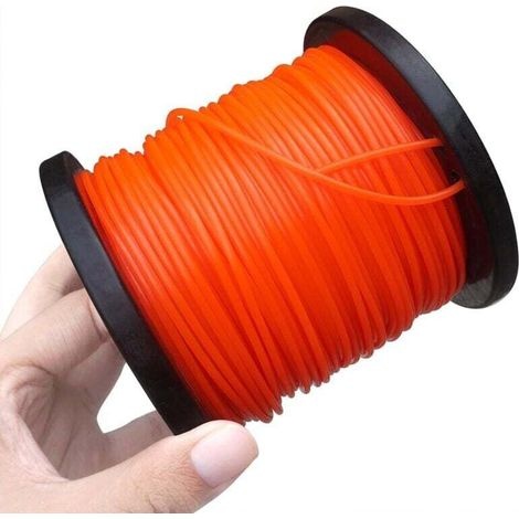 Ersatz-nylondrahtspule Für 100 M (0,095 Zoll) Nylon, Für Unkrautbekämpfung, Orange, 2,4 Mm