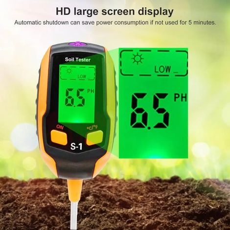 5-in-1 Blumentopf-erdentester, Ph-detektor, Luftfeuchtigkeit/licht/ph-wert/temperatur