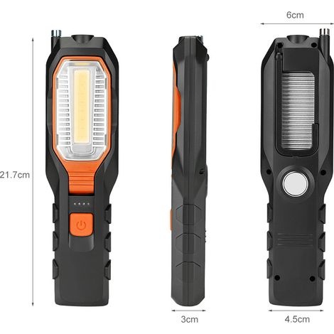 Multifunktionale Cob-lampe Mit Arbeitsleuchte Usb-wiederaufladbare Wartungsleuchte Mit Integrierter Batteriebetriebener Wartungsleuchte