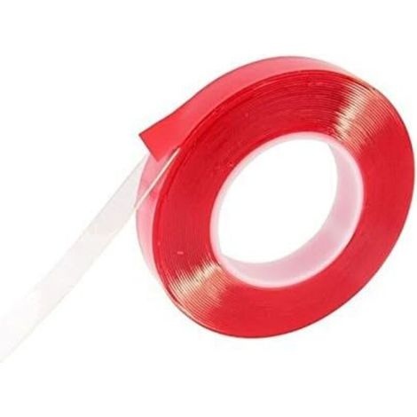 10 M Superstarkes Doppelseitiges Acrylklebeband 10 Mm Für 220 V Led-streifen, Hitzebeständiges Transparentes Pet Bis Zu 10 Mm (10 M Lang, 10 Mm Breit, 1 Mm Dick).
