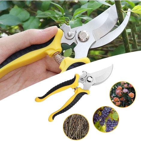 Gartenschere Aus Edelstahl, Multifunktionale Gartenschere, Obstbaumschere, Obstpflückschere, Gartenastschere, Werkzeugschere