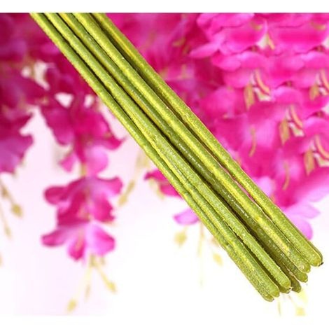 Künstliche Glyzinienblüten, Dekorative Rattan-promenade In Lila Und Rosa (12 Stäbe), 110 Cm, Blumen Für Haus, Garten, Zaun, Als Hochzeitsdekoration