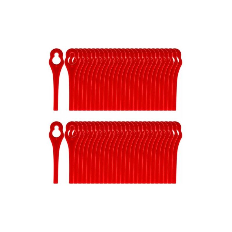 Packung Mit 100 Ersatzklingen Aus Kunststoff Für Florabest Lidl Rasentrimmer, Mäh- Und Freischneiderklingen