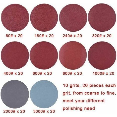 50-mm-schleifscheiben, Schleifpapierscheiben, Schleifset, 2-zoll-schleifscheiben, 303 Teile