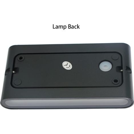 6w Led-außenwandleuchte Aus Wasserdichtem Aluminium Für Veranda, Garten, Flur, Innenwandleuchte, Warmweiß 3000k (schwarz)