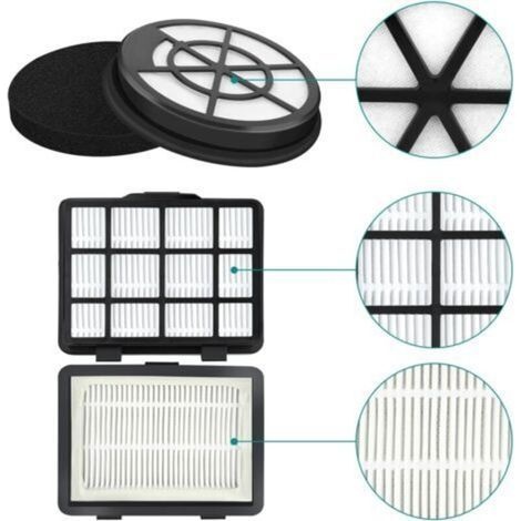 Ersatzfilter – 2 Hepa- Und 2 Luftfilter Für Bosch Staubsauger Der Serie 2 Bgc05a220a, Bgs05a221, Bgs05a222