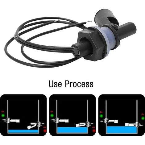 Set Mit 3 Wasserstandssensoren – Automatischer Schwimmerschalter – Hohe Empfindlichkeit Für Aquarien Und Schwimmbecken – Zubehör Für Gartenpumpen –