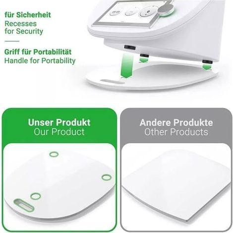 Schiebebrett Für Thermomix Tm6 Und Tm5, Acryl-schiebebrett Für Thermomix, Stabil Und Leicht Zu Bewegen, Thermomix-zubehör, Schwarz