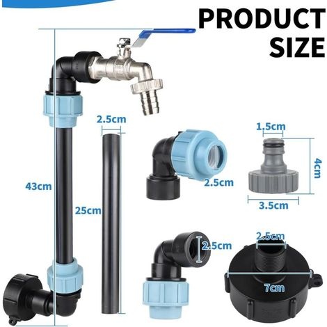 – Messing-tankhahn Für 1000-liter-tanks – S60x6-adapter Mit 3/4"-grobgewinde – Kugelhahn Für Ibc-tanks