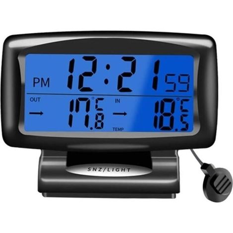 Auto-temperaturuhr, Digitale Led-uhr Mit Hintergrundbeleuchtung, Auto-temperaturanzeige