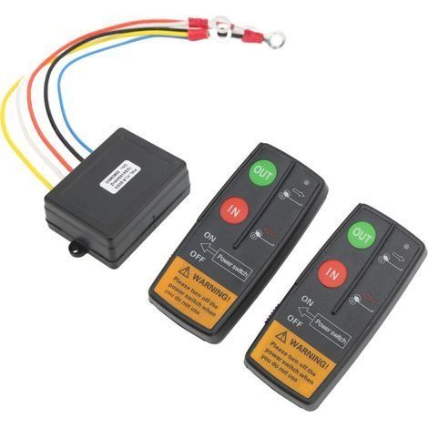 12v/24v Funk-seilwindenfernbedienungsset – 23 M Reichweite – Kompatibel Mit Lkw, Jeep, Atv, Suv – Sichere Fernbedienung