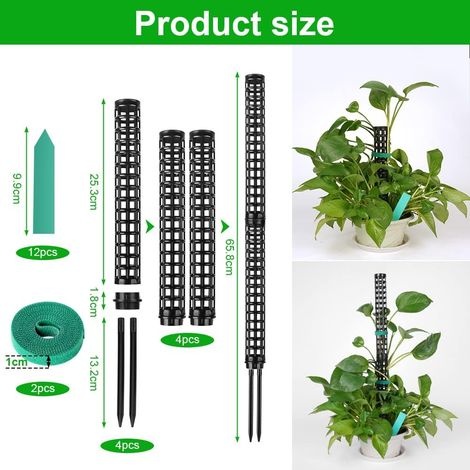 Pflanzenstütze – 6er-set Rankstäbe Für Topfpflanzen, 25 Cm
