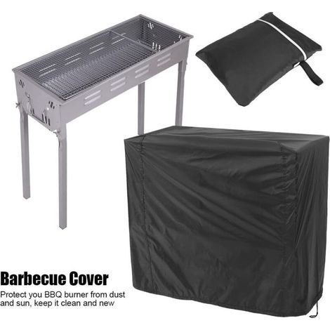 Gasgrillabdeckung – Wasserdichte Grillabdeckung Aus Polyester Mit Sicherheitsgurten Für Picknick Im Freien – 80 X 66 X 100 Cm