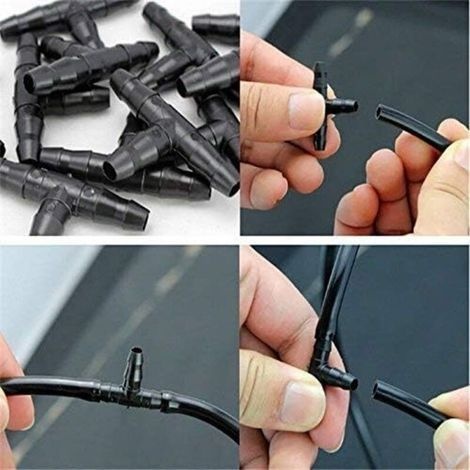 100 Stück T-stück-verbinder Für Tropfbewässerung, T-stück Für Tropfbewässerung, 1/4" Universal-t-fitting