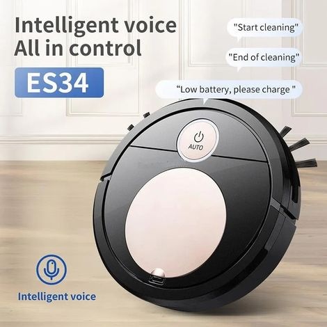 3-in-1-smart-saugroboter, Smart Home, Intelligentes Kehren, Sprachsteuerung, Fernbedienung, Automatische Touch-app