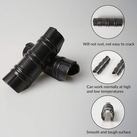 20-teiliges Rohrschellen-set Für Rohre Mit 19-20 Mm Durchmesser, Folienklemmen-set Für Insektennetze Und Sonnenschutz