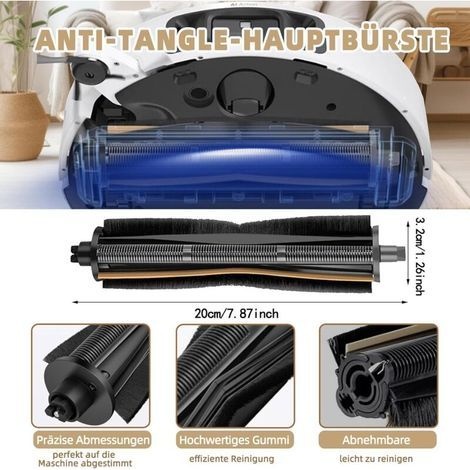 Staubsaugerbürste Für X40 Ultra Complete S10/ L10s Ultra/l40 Ultra/ L20 Ultra/l10s Ultra Gen 2 /l10s Pro Ultra Heat, Anti-verwicklungs-hauptbürste