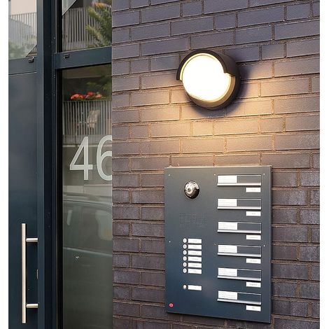 Moderne Led-wandleuchte Aus Aluminium Für Den Innen- Und Außenbereich, 7 W, Warmweiß (3000 K), Ip65 Wasserdicht, Schwarz, Für Terrasse, Flur, Veranda, Schlafzimmer, Wohnzimmer Und Treppenhaus.