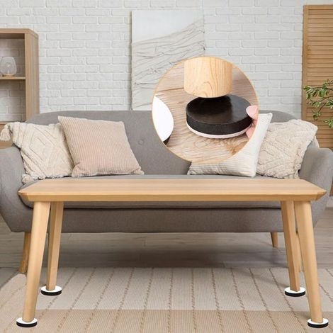 8-teiliges Set Selbstklebender Möbelfüße, Bettfüße, Runde Möbelbeine, Tischbeine, Möbelfüße Für Stühle, Tische, Sofas Und Schränke