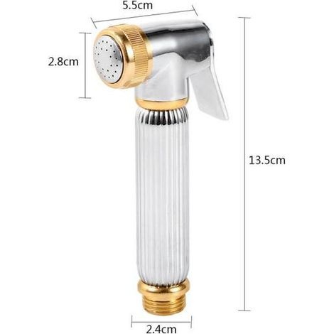 Duschkopf, Düse, Schlauchhalter Für Badewanne/wc-duschvorrichtung, Sprühkopf, Bidet