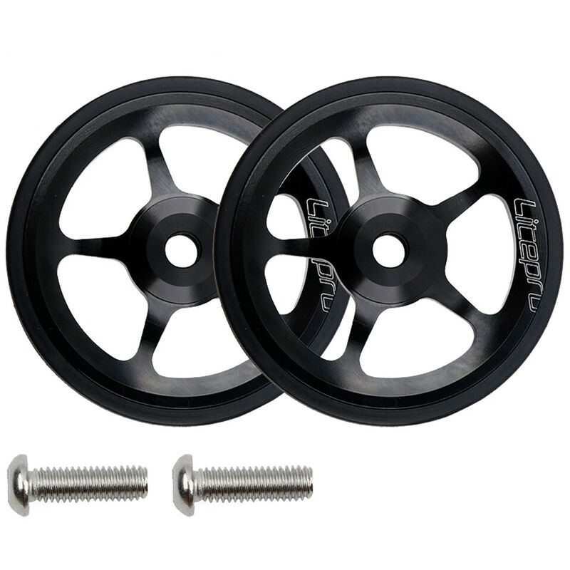 Litepro Easy Wheel Und Verlängerungsstange Für Brompton Gepäckträger, Easywheel Teleskopstange