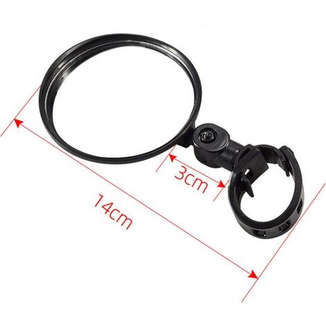 Motorrad-rückspiegel, Fahrradspiegel, Motorradspiegel, Lenkerhalterung, 180°-drehung, Verstellbarer Weitwinkel, Modifizierter Konvexer Spiegelreflektor, 2 Stück