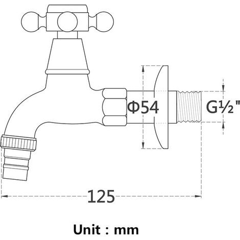 Waschmaschinenarmatur, Außenarmatur, Waschmaschinenarmatur Aus Messing Mit G1/2-spülbeckenauslauf – Antiker Kreuzgriff-mopphahn Für Gartenspülbecken (schwarz)