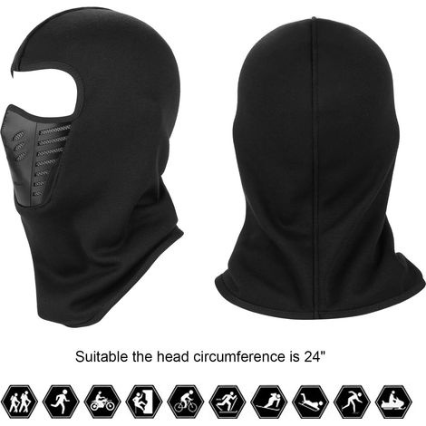 Sturmhaube – Multifunktionale Gesichtsmaske Mit Atmungsaktivem Silikonnetz Und Winddichtem Fleece-nackenschutz.
