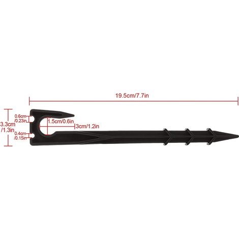 Befestigungspfähle Für Bewässerungsrohre (4/7 Mm Und 16 Mm), Kunststoff-tropfschlauch-befestigungspfähle, Gartenwerkzeug, 30er-packung