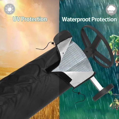 Wasserdichte Und Strapazierfähige Schutzhülle Für Solar-poolrollen, 210d Oxford-gewebe, Faltbar Und Waschbar, Fest, 490 X 96 Cm, Zum Schutz Der Poolrolle