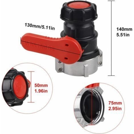 Ibc-tankadapter, Tankventil, Ibc-tankadapter, Dn50 Ibc-tankventil