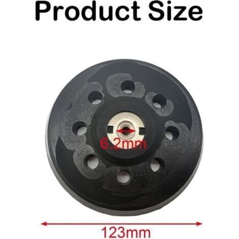 1 Stück 125-mm-schleifpad 631220000, 125 Mm Perforiertes, Selbstklebendes Schleifpad, Kompatibel Mit Metabo Sxe 325, Intec 425 Und Turbotec, Schwarz