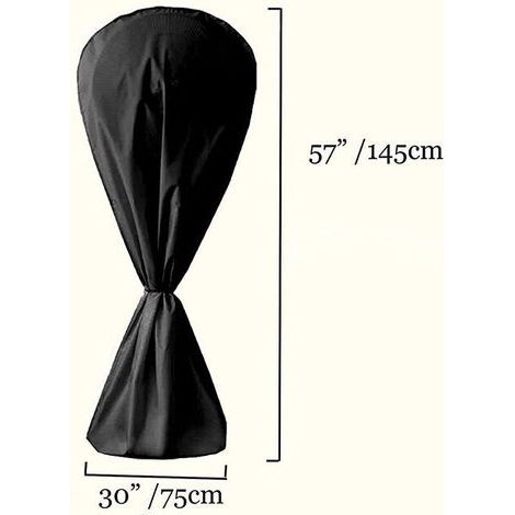 Wasser- Und Staubdichte Lüfterabdeckung Für Elektrische Ventilatoren, Für Den Innen- Und Außenbereich, 145 X 75 Cm (schwarz)