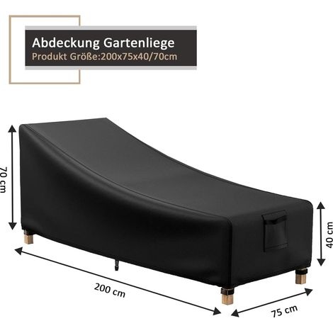 Schutzhülle Für Sonnenliegen, Winddicht, Uv-beständig, Staubdicht, Garten-sonnenliegenabdeckung, Oxford-gewebe, Schutzhülle Für Sonnenliegen (200x40x70x68cm)