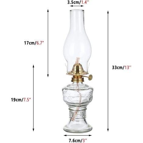 33 Cm / 13 Zoll Große Vintage-petroleumlampe Für Den Innen- Und Außenbereich