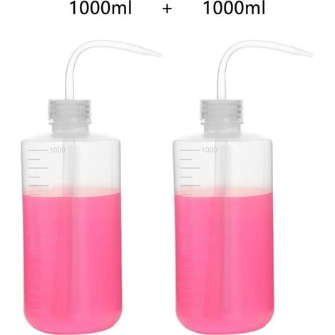 2er-pack 1000-ml-quetsch-spülflaschen Aus Kunststoff Mit Schmaler Ldpe-öffnung, Quetsch-gießflasche, 1000 Ml