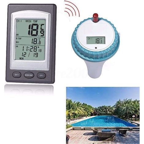 Wasserdichtes, Kabelloses Poolthermometer, Gut Ablesbar, Digital, Schwimmend, Für Schwimmbad, Spa, Becken, Teich, Ipx8-verstärkt