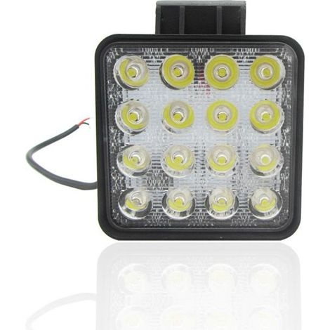 48w 6000k Led-arbeitsleuchte Mit Quadratischem Lichtkegel, 1 Stück, Für Traktoren, Suvs, Lkws, Allradfahrzeuge, 12v/24v