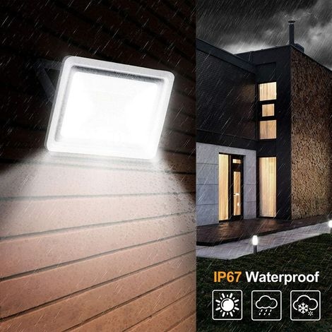 50-w-led-außenstrahler – 10.000 Lm Helligkeit – 6500 K Farbtemperatur – Ip66 Wasserdicht – Schlagfestes Aluminium