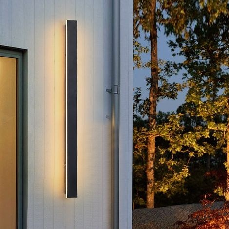 Ip65 Led-außenwandleuchte, Aluminium – 40 Cm, Warmweiß – Moderne Beleuchtung Für Veranda Und Garten – Einfache Montage –