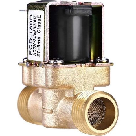 Jeffergarden 1/2" Elektro-magnetventil Aus Messing, Normalerweise Geschlossen, 220 V Wechselstrom, Für Wassersteuerung
