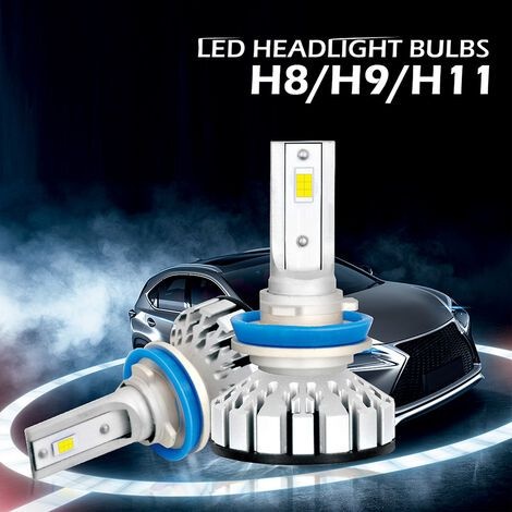 Led-scheinwerfer, Lampen, Komplett-umrüstsatz H11 H8 H9 Hb2 9003 6000k 8000lm Für Pkw, Kofferraum, Suv - H11 H8 H9