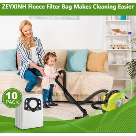 10er-pack Filterbeutel Für Kärcher Staubsauger 2.863-006.0 487 Staubsaugerbeutel Für Kärcher Wd4 Wd5 Wd6 Wd5p Wd6p Mv4 Mv5 Mv6 Multifunktionsstaubsauger Google