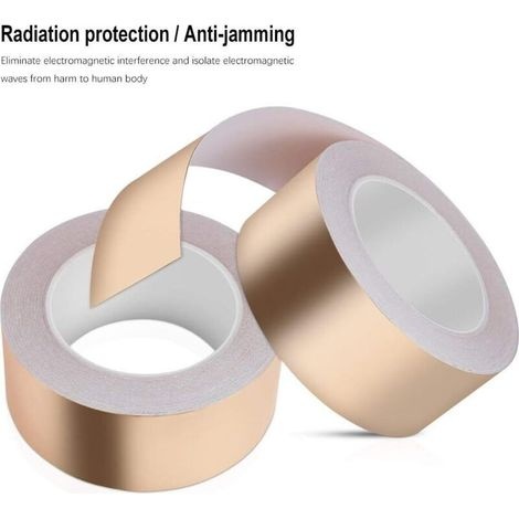 30 M X 50 Mm Kupferband, Extra Langes Klebeband, Kupferfolienband, Emv-abschirmband Für Elektrische Reparaturen, Dekoration, Pflanzenschutz