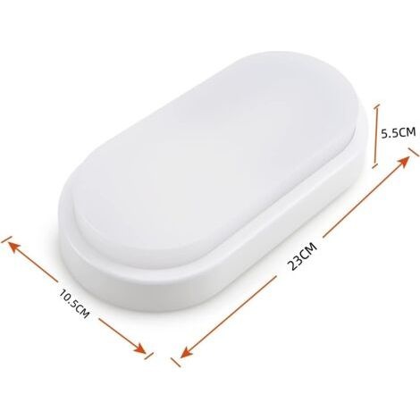 20-w-led-deckenleuchte (1020 Lumen), Extraflach (42 Mm), Spritzwassergeschützt (ip54), 230 V, Geeignet Für Badezimmer, Wohnzimmer Und Keller, Neutralweiß (4000 K).