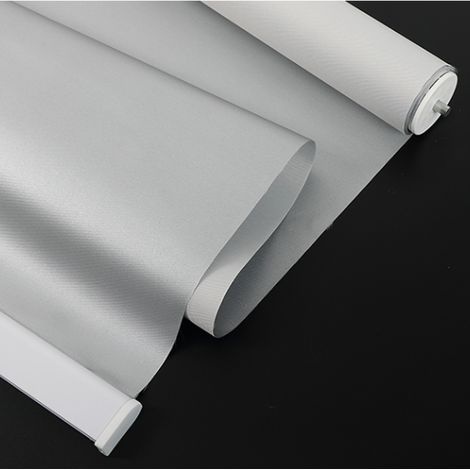 Verdunkelungsrollo Ohne Bohren – Silberbeschichtung – Wärmedämmung – Breite 35 Cm – Länge 160 Cm – Einfache Montage –